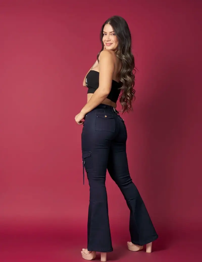 Jeans flare cargo 46 - 2