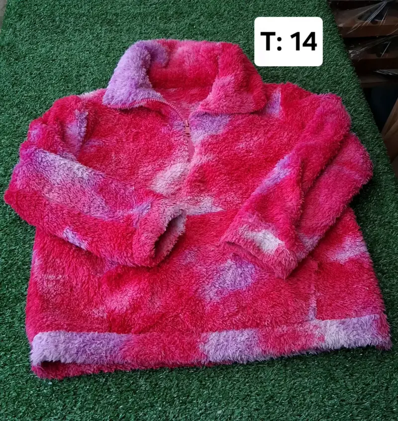 Polerón de felpa para niña talla 14