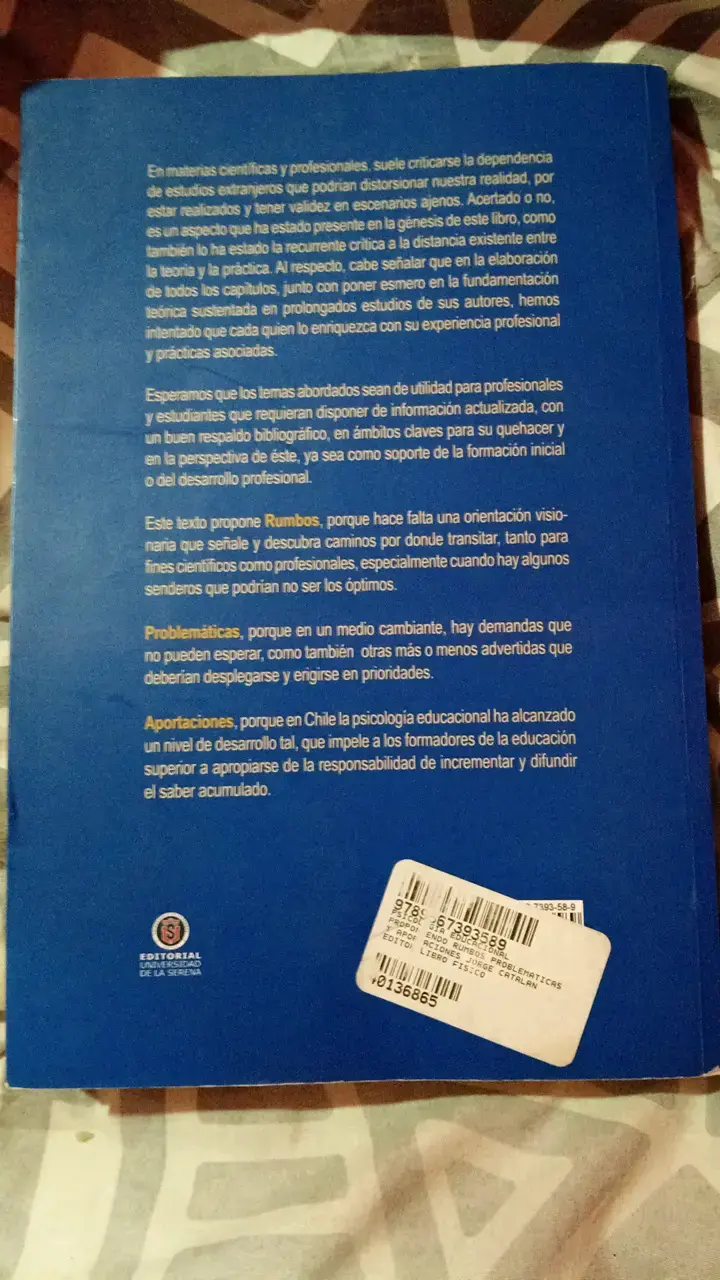Libro Psicología Educacional Editorial Universidad de La Serena - 3