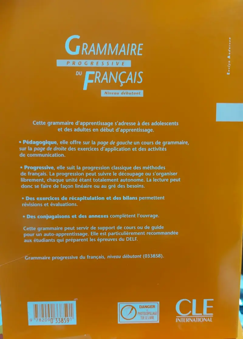 Grammaire Progressive Du Français Nivel Début - 3
