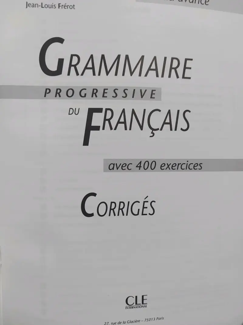 Libro Grammaire Progressive Du Français Avanzado - 2