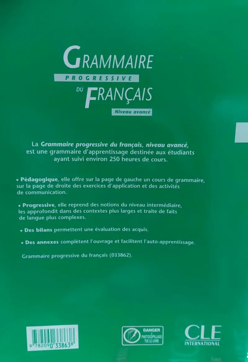 Libro Grammaire Progressive Du Français Avanzado - 3