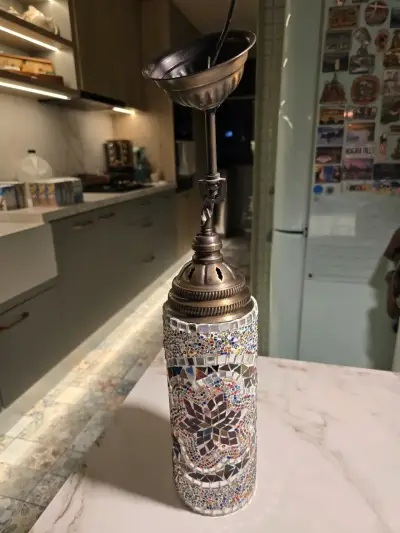Lámpara de Techo Turca Artesanal con Mosaico - miniatura 2