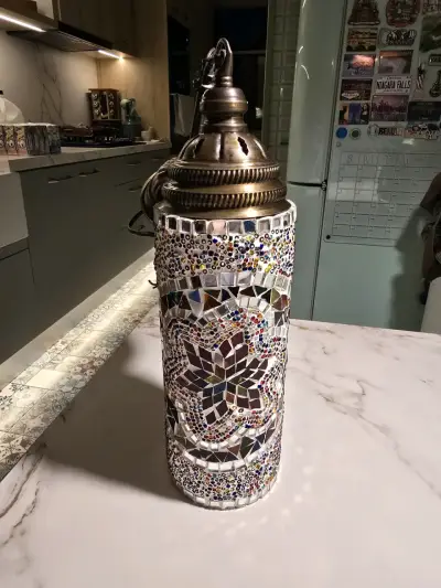 Lámpara de Techo Turca Artesanal con Mosaico - miniatura 4