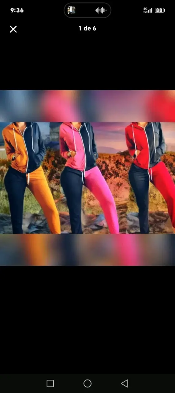 Conjunto deportivo para mujer en varios colores - 2
