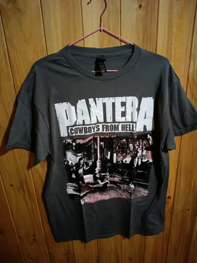 Polera Pantera Cowboys From Hell gris