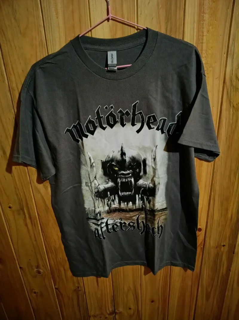 Polera Motörhead Aftershock Gildan Negra