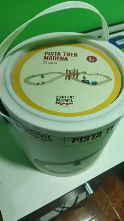 Pista de Tren de Madera 29 Piezas para Niños - miniatura 1
