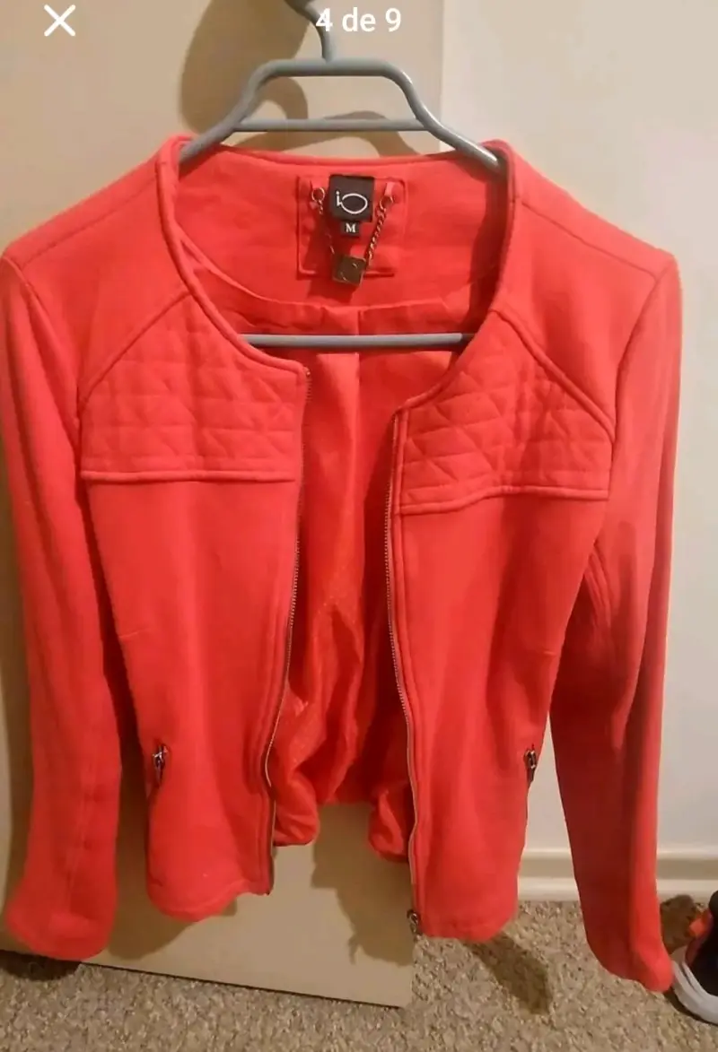Chaqueta roja de mujer talla M