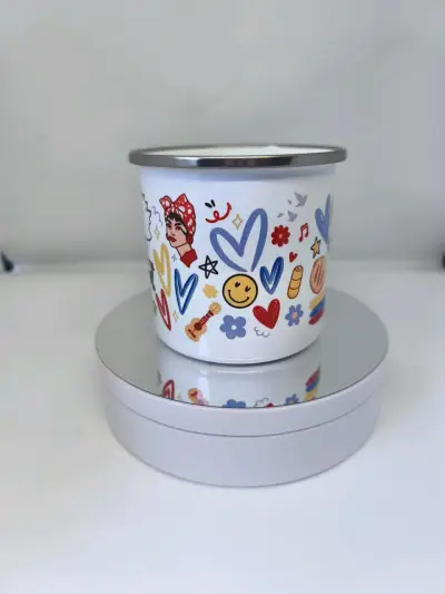 Taza de peltre con diseño Venezuela personalizado - miniatura 2