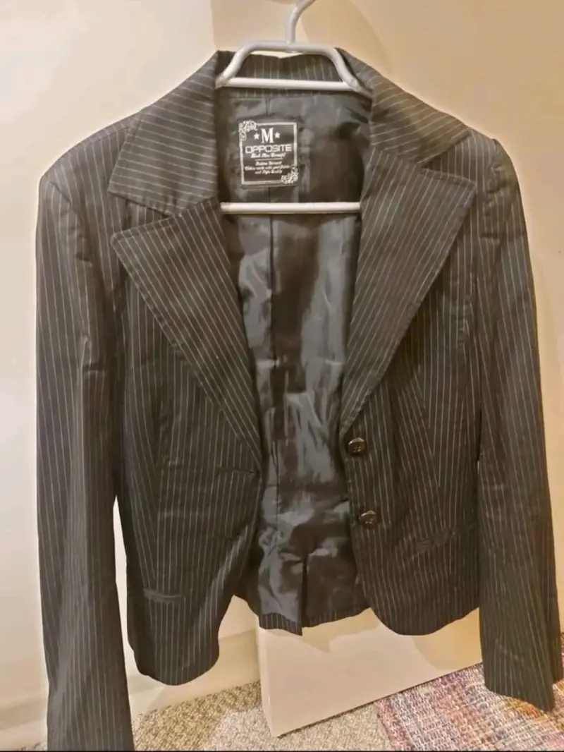 Blazer de rayas para mujer talla M