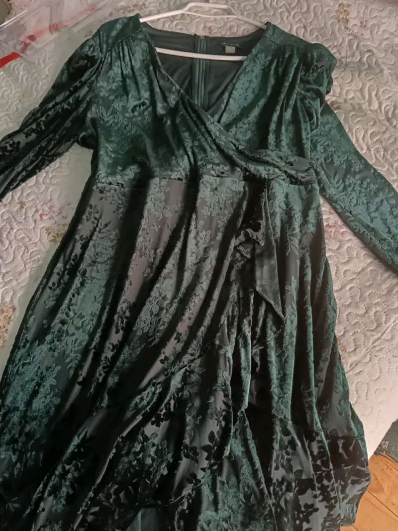 Vestido verde elegante Tommy Hilfiger talla 16 - 1