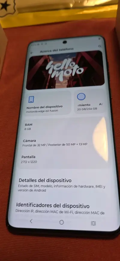 Smartphone Motorola Edge 60 Fusion con cargador - miniatura 4