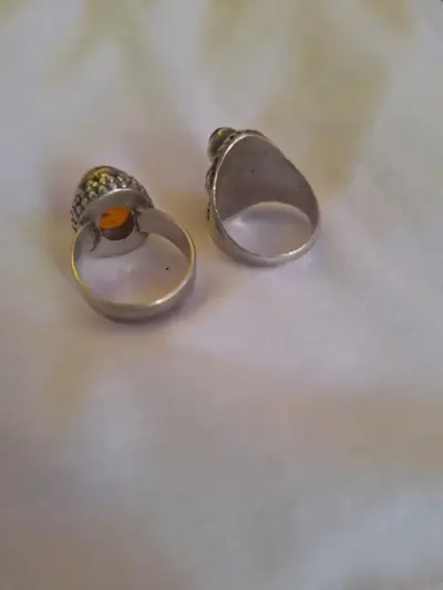 Anillos de plata con piedras naturales - miniatura 4