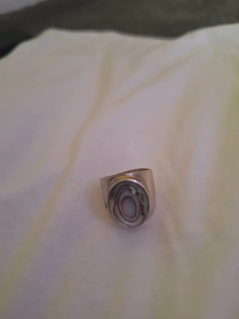 Anillo de plata 950 con diseño ovalado - 4
