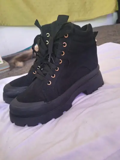 Botas negras 42 de plataforma para mujer - miniatura 1