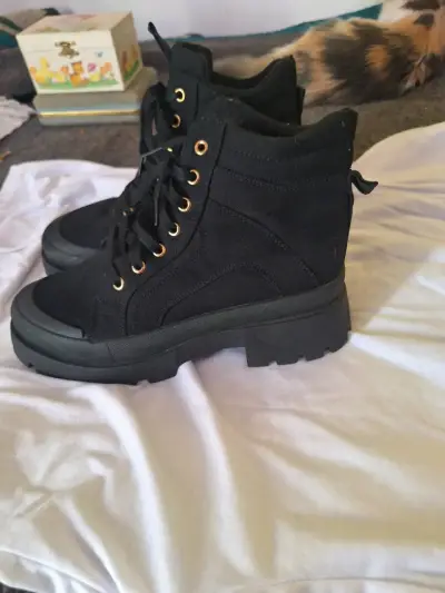 Botas negras 42 de plataforma para mujer - miniatura 2