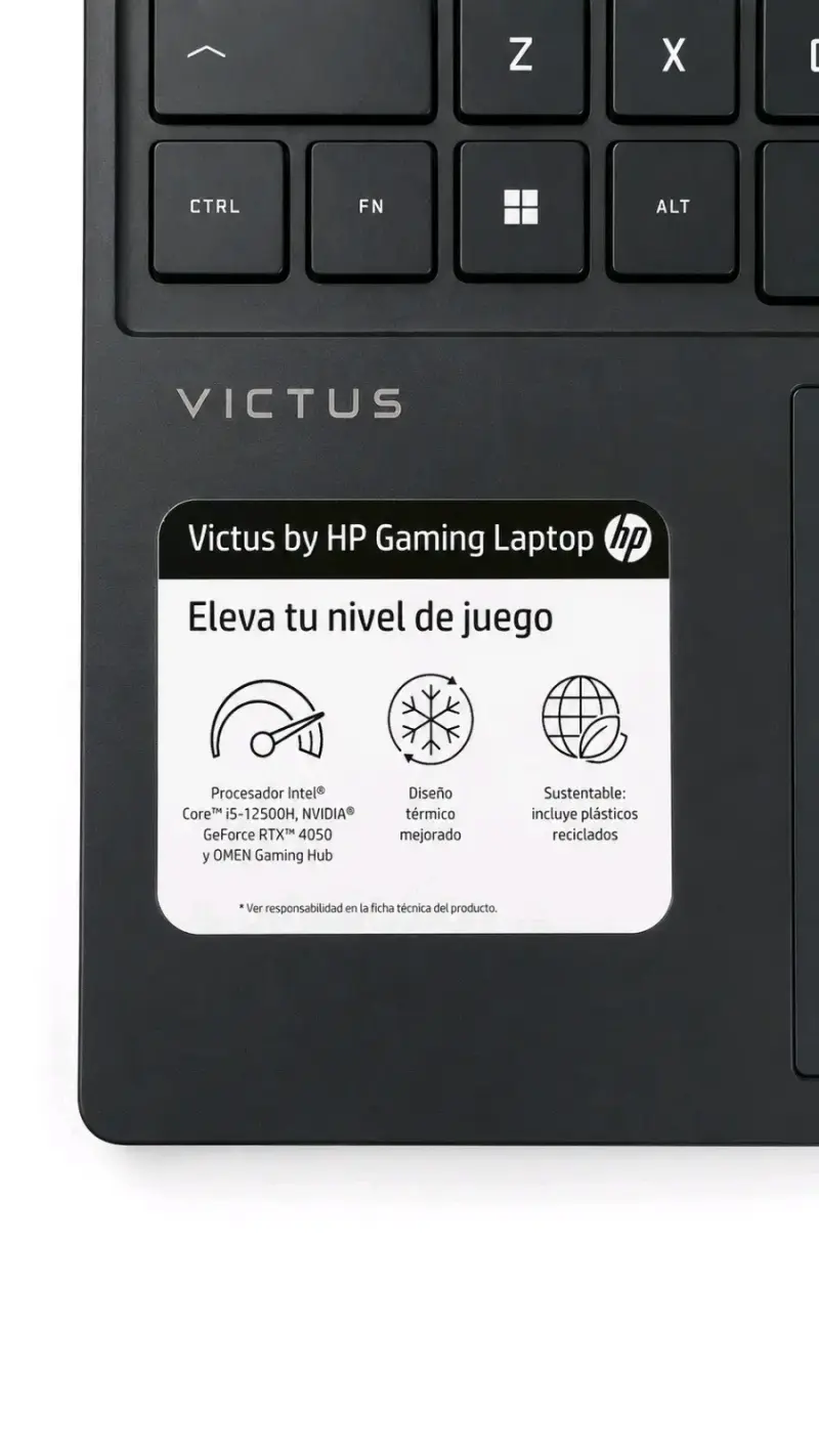Laptop gaming HP Victus con Intel Core i5 - 6