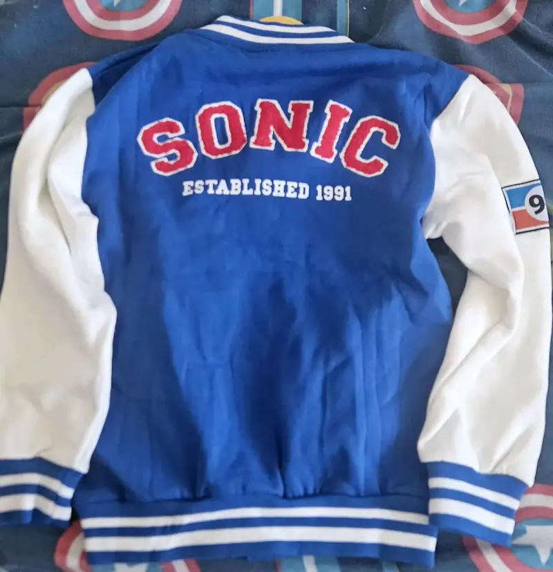 Chaqueta de Sonic Azul y Blanca, Nueva, Talla 8 - 2