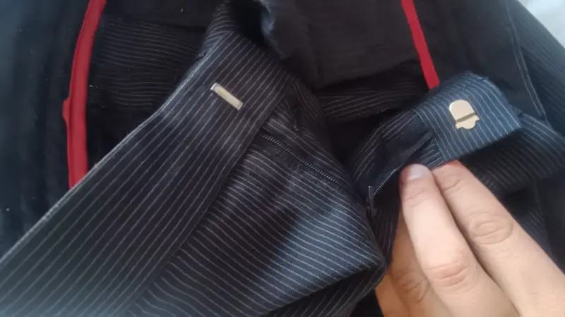 Traje formal negro sin cuello Marquis talla 46 - 6