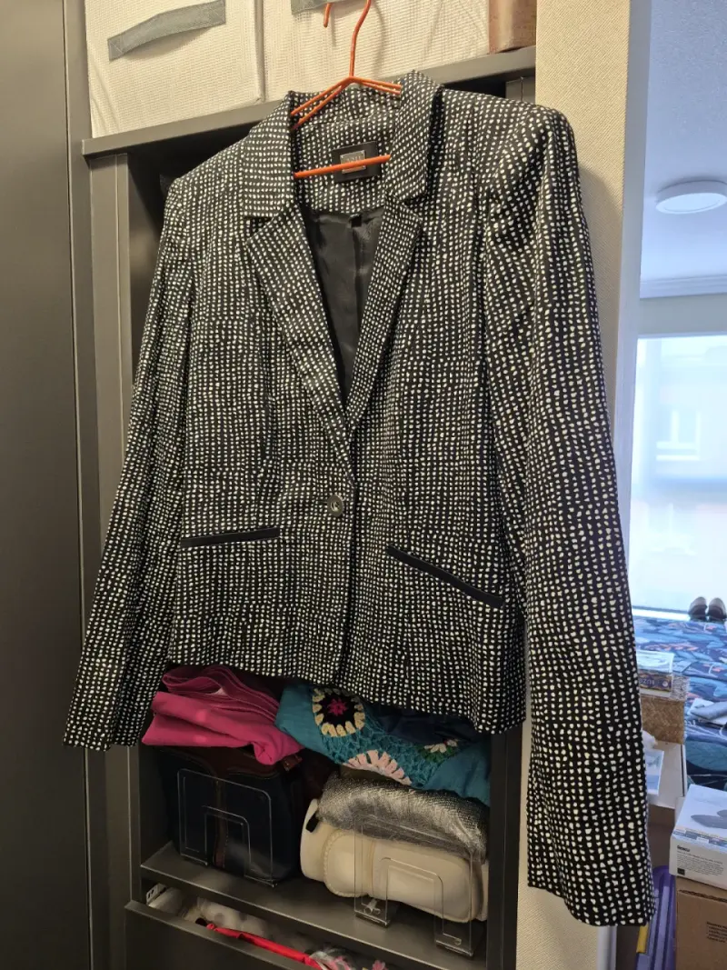 Blazer de mujer Ash estampado blanco y negro - 1