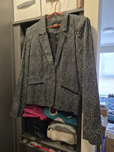 Blazer de mujer Ash estampado blanco y negro - miniatura 1