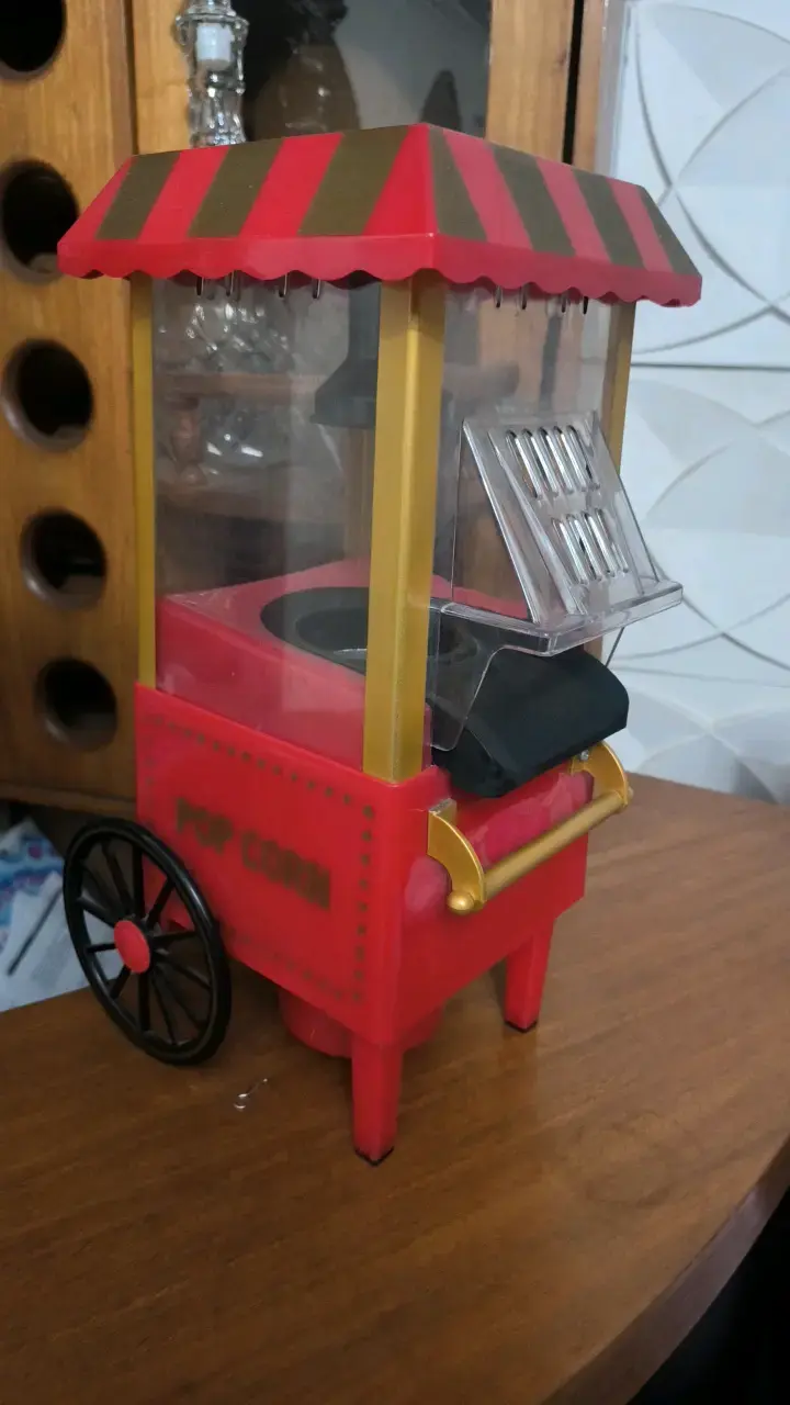 Máquina de palomitas estilo vintage roja - 1