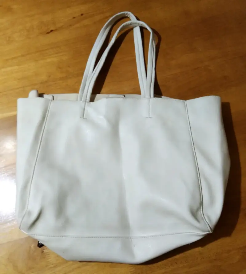 Bolso de cuero blanco  Prüne - 2