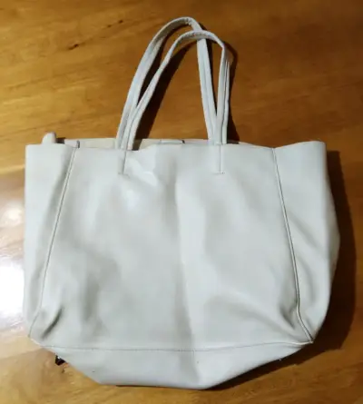 Bolso de cuero blanco  Prüne - miniatura 2