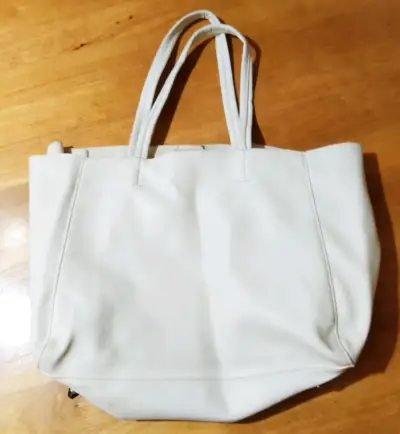 Bolso de cuero blanco  Prüne - miniatura 3