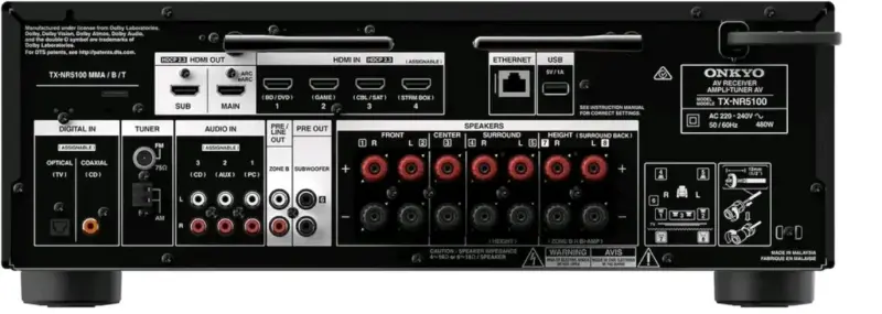 Receptor AV Onkyo TX-NR5100 con DTS:X - 3