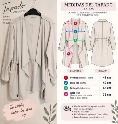 1. Tapado Beige Liviano y Versátil - miniatura 2