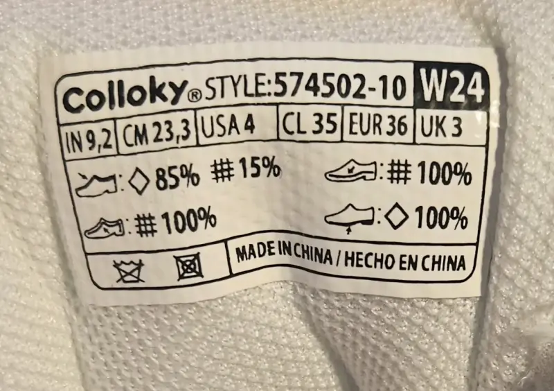 Zapatillas blancas para niños Colloky con velcro - 2