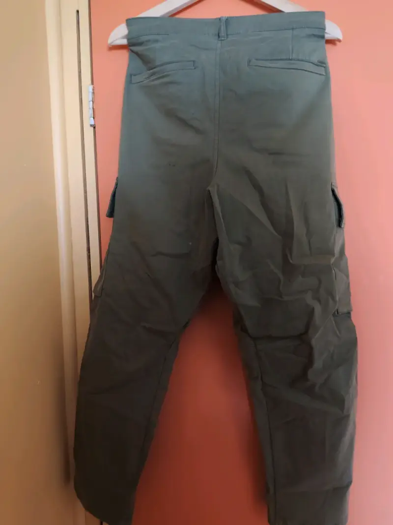 Pantalones cargo verde militar Basement - 2