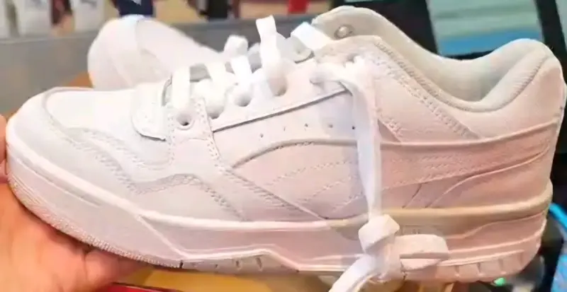 Zapatillas blancas Puma Rebound Retro Jr, N° 37