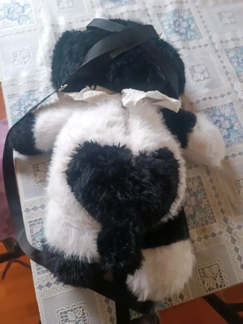 Bolsito peluche artesanal - 2