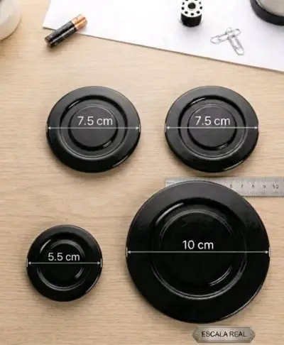 Set de 4 tapas para quemadores de cocina - miniatura 1