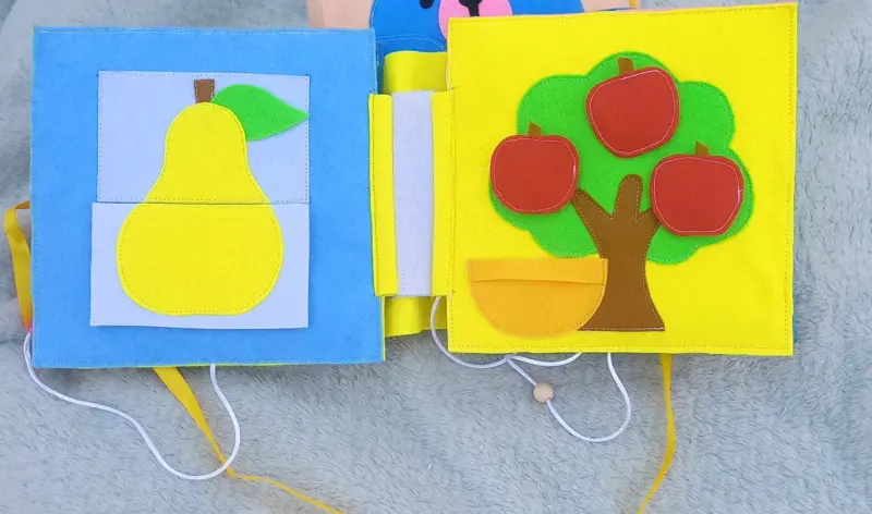 Libro de fieltro para niños con actividades - 2
