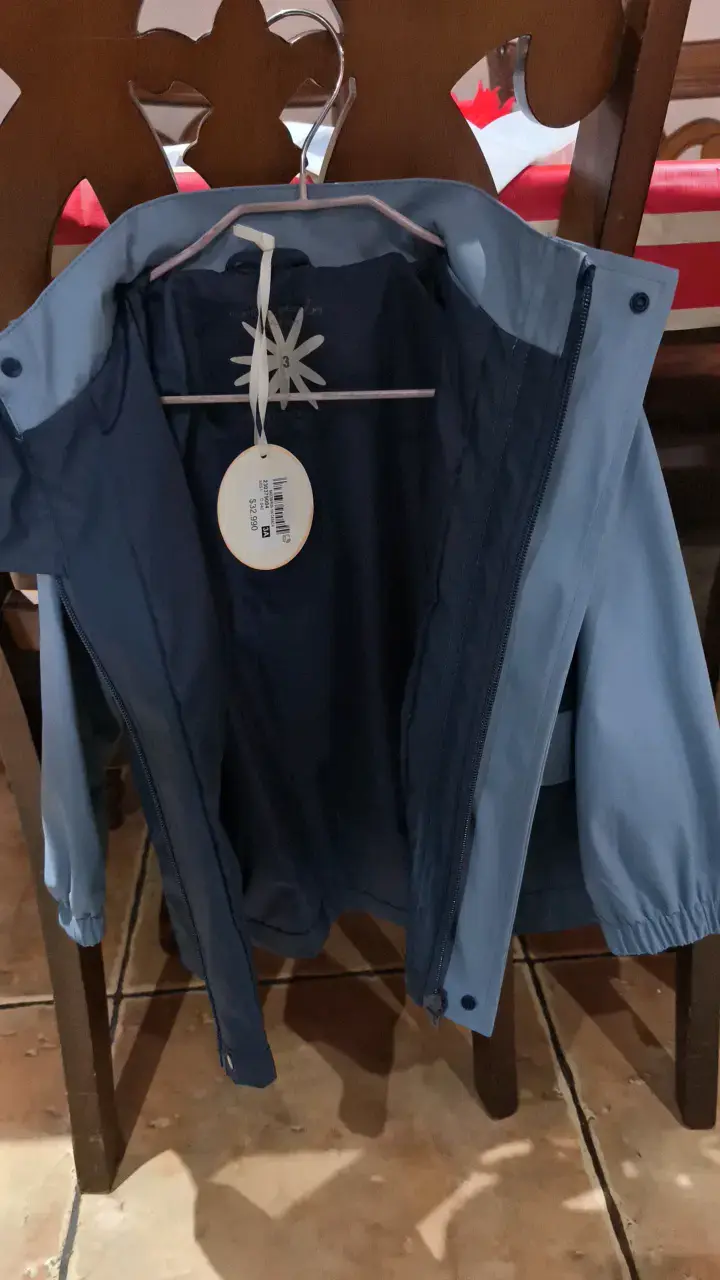Chaqueta impermeable para niños azul - 3