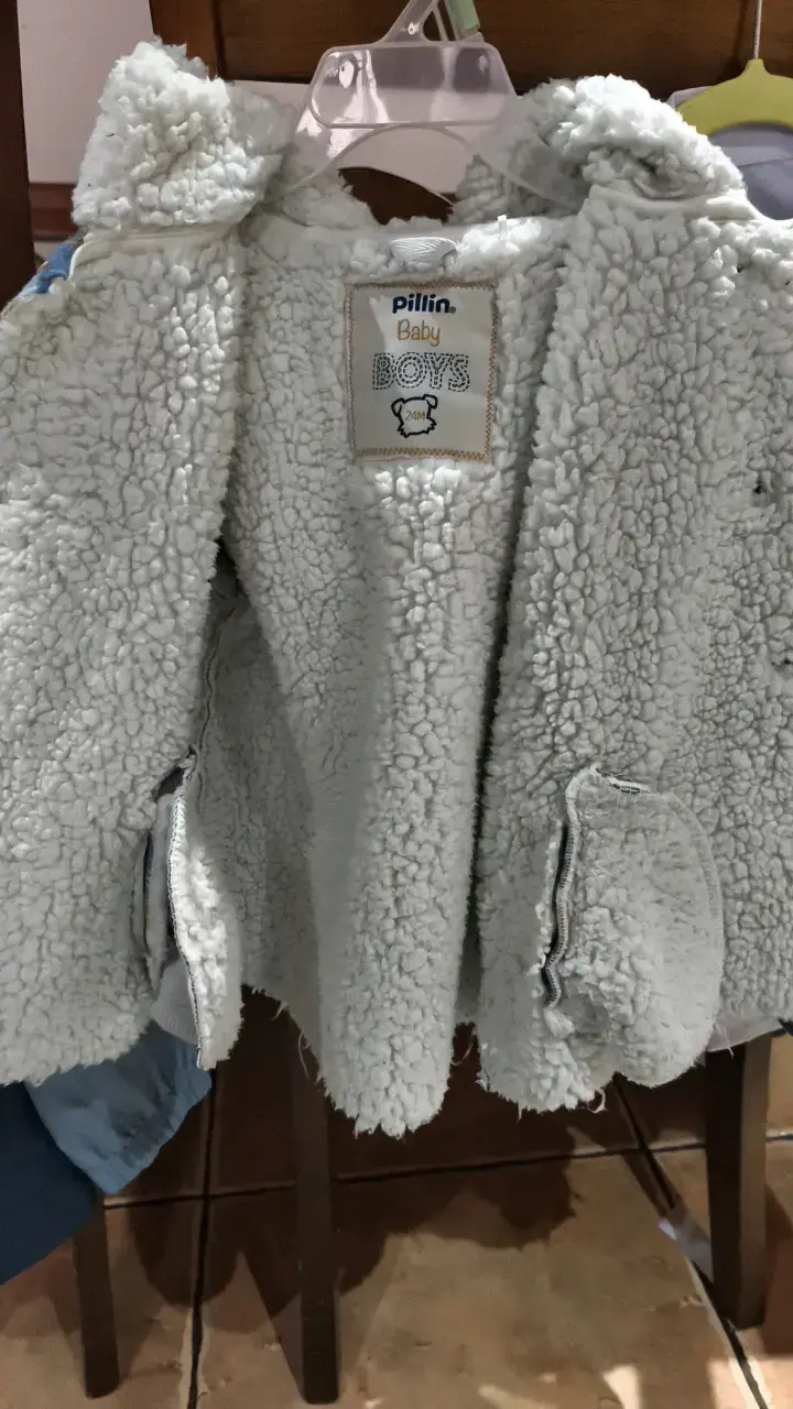 Chaqueta de niño Pilim Baby a cuadros con chiporro - 2