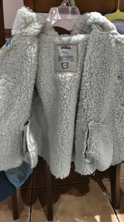 Chaqueta de niño Pilim Baby a cuadros con chiporro - miniatura 2
