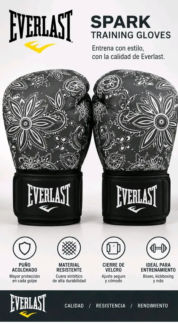 Guantes de Entrenamiento Everlast Spark 12 oz - 1