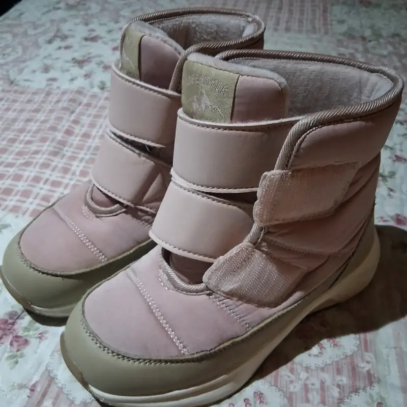Botas de invierno rosadas para niñas n°33 - 3