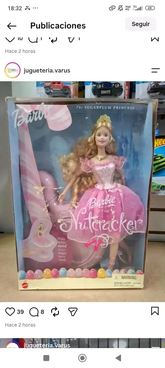 Muñeca Barbie The Nutcracker Princesa Azúcar