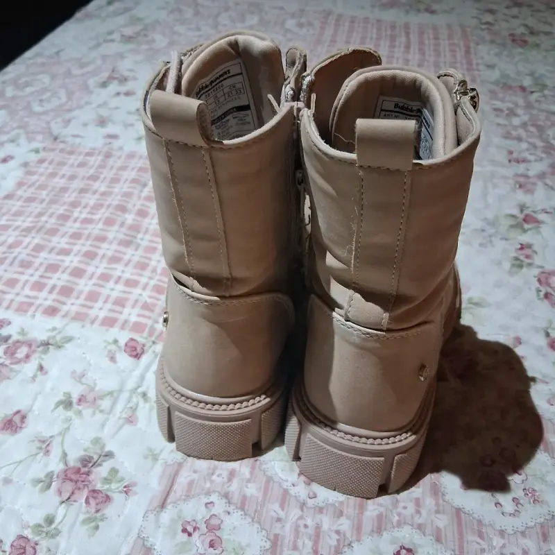 Botas de niña ,palo rosa con cierre lateral - 3