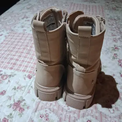Botas de niña ,palo rosa con cierre lateral - miniatura 3