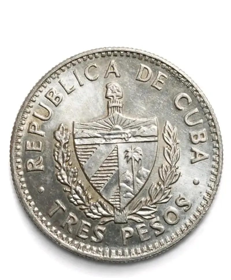 Moneda cubana de 3 pesos 1995 con Che Guevara - 2