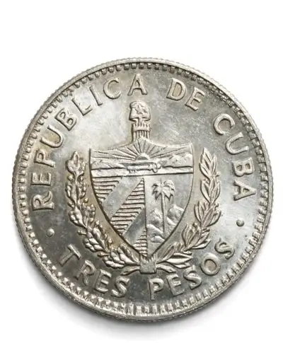 Moneda cubana de 3 pesos 1995 con Che Guevara - miniatura 2