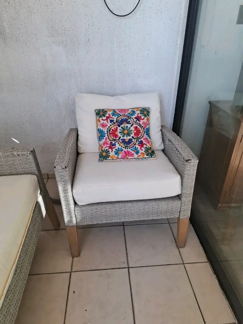 Juego de muebles de terraza de ratán sintético - 2