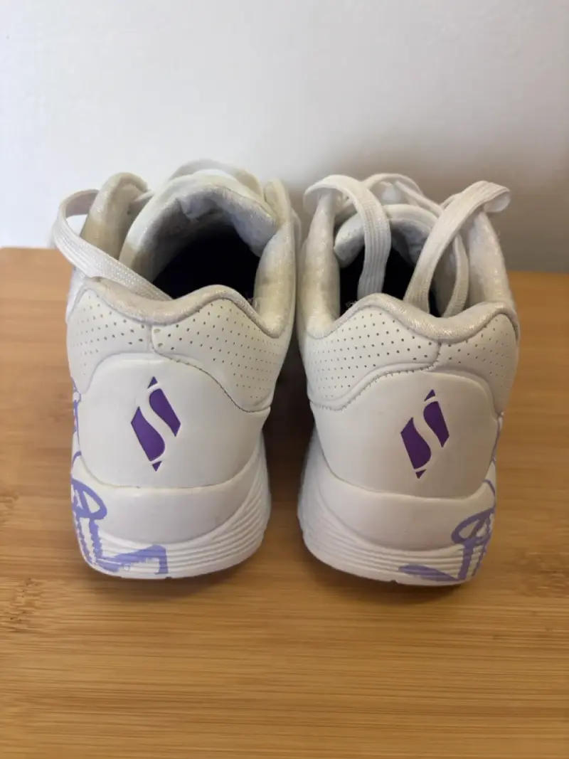 Zapatillas Skechers blancas 33 diseño de corazones - 3